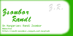 zsombor randl business card